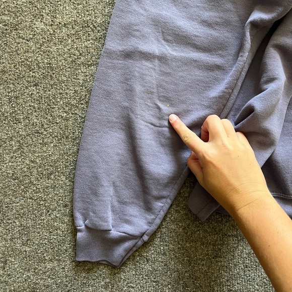 VTG Lee Snowman Winter Ugly Grandma Crewneck Pullover Sweatshirt Purple Size XL - Picture 5 of 12